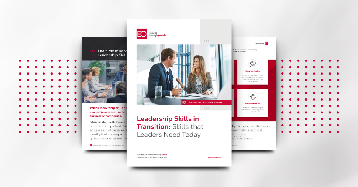 Whitepaper - Leadership Skills im Wandel: Fähigkeiten, die Führungskräfte heute brauchen